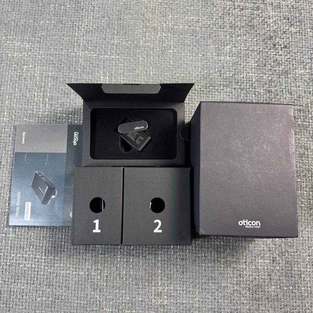 Oticon ConnectClip Bluetooth Streamer Hearing Aid Accessory Black AC1A